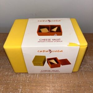 NEW CapaBunga Cheese Vault Yellow Cheese Storage Brand New